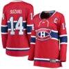 Nick Suzuki Montreal Canadiens Fashion7 Women's Home Captain Patch Breakaway Player Jersey - Red - Front View