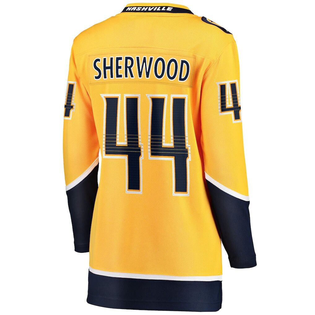Kiefer Sherwood Nashville Predators Fashion7 Women's Home Breakaway Player Jersey