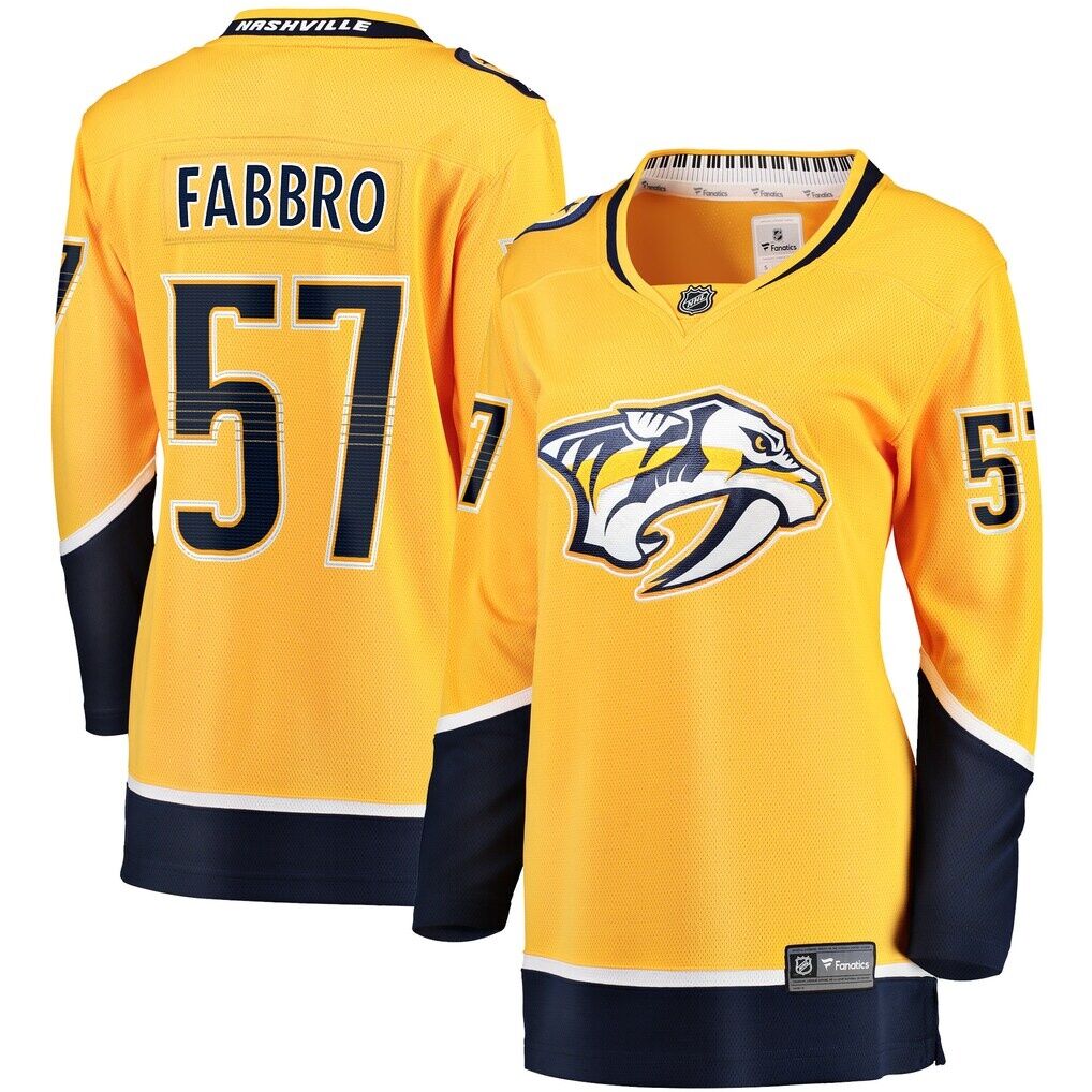 Dante Fabbro Nashville Predators Fashion7 Women's Home Breakaway Player Jersey