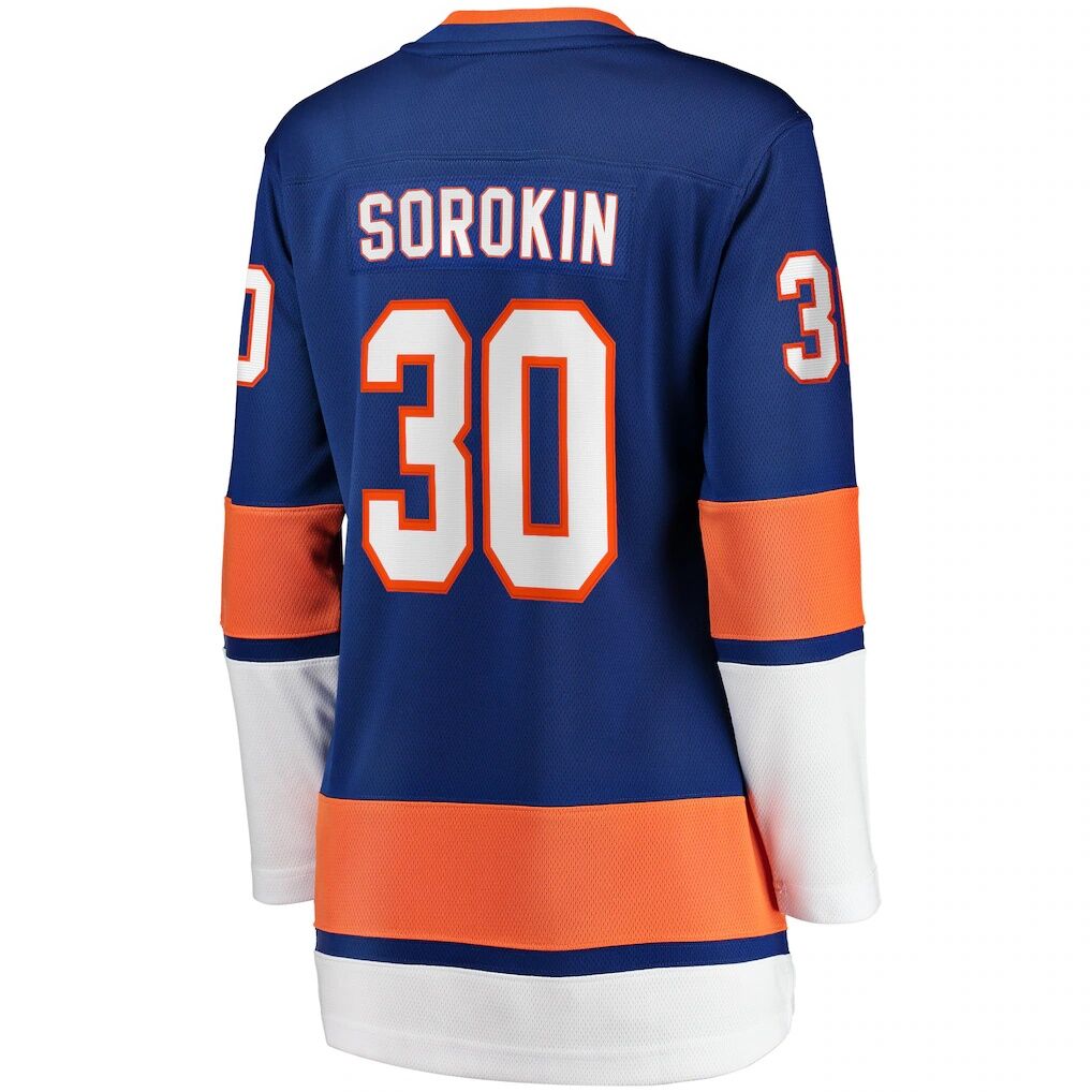 Ilya Sorokin New York Islanders Fashion7 Women's Home Breakaway Player Jersey - Royal