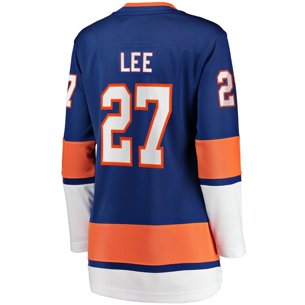 Anders Lee New York Islanders Fashion7 Women's Home Captain Patch Breakaway Player Jersey - Royal