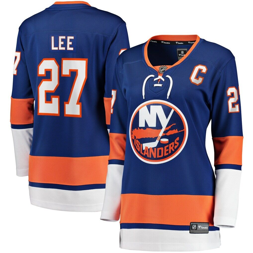 Anders Lee New York Islanders Fashion7 Women's Home Captain Patch Breakaway Player Jersey - Royal