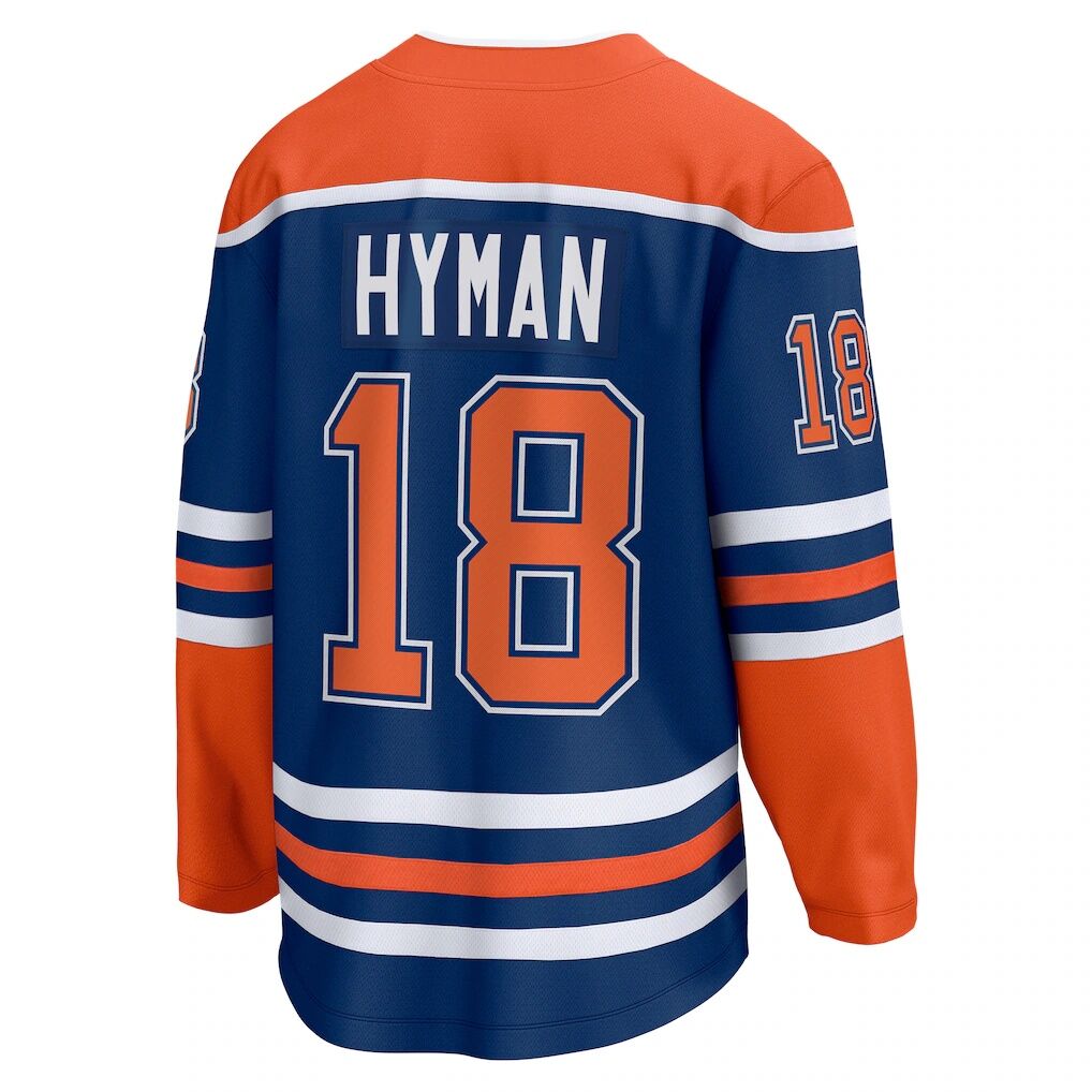 Zach Hyman Edmonton Oilers Fashion7 Home Breakaway Player Jersey - Royal