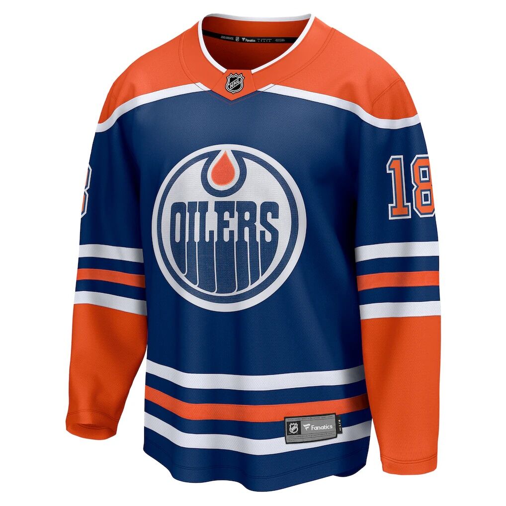 Zach Hyman Edmonton Oilers Fashion7 Home Breakaway Player Jersey - Royal