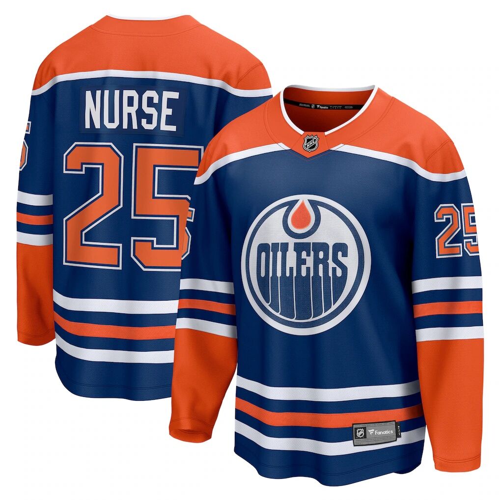 Darnell Nurse Edmonton Oilers Fashion7 Home Breakaway Player Jersey - Royal