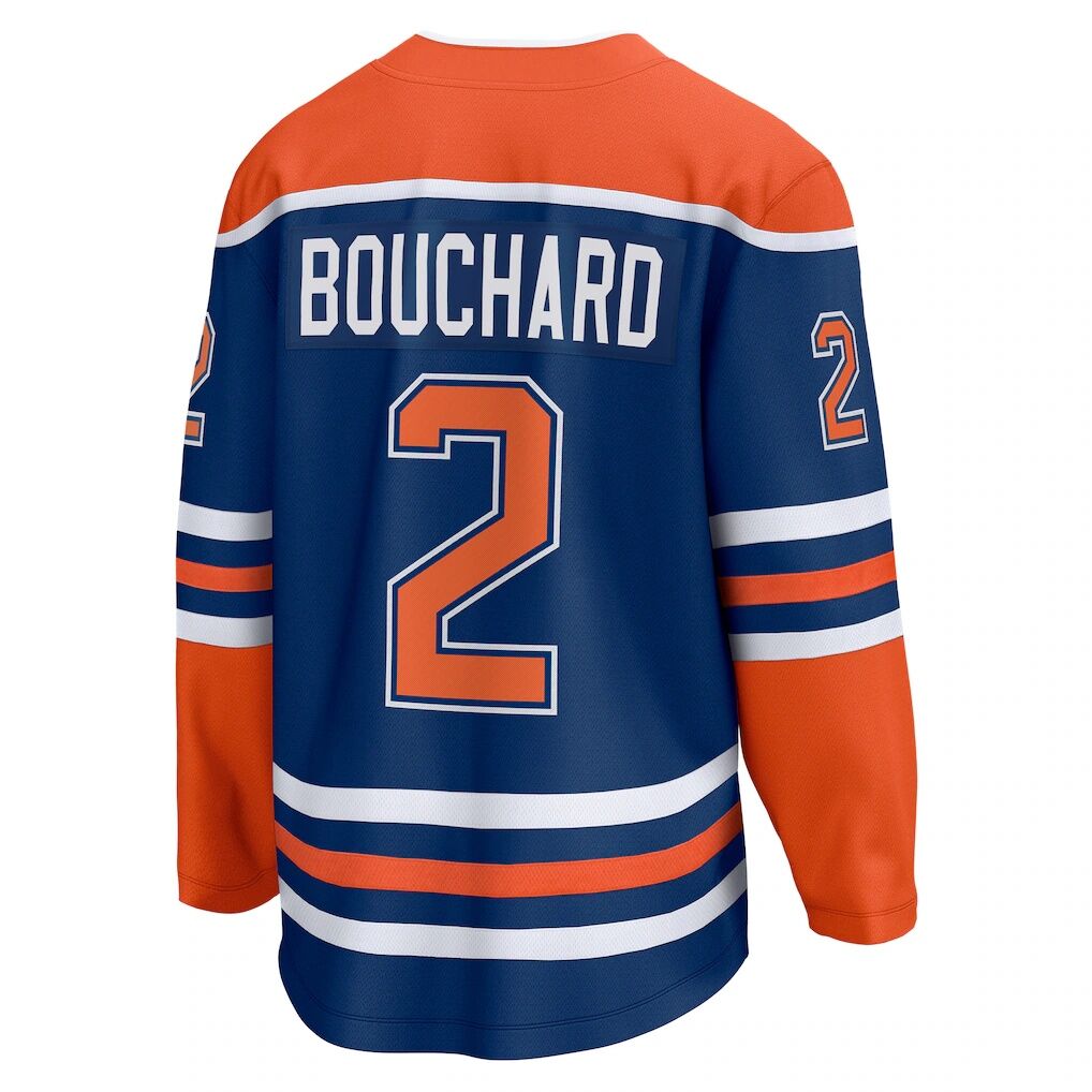 Evan Bouchard Edmonton Oilers Fashion7 Home Breakaway Player Jersey - Royal