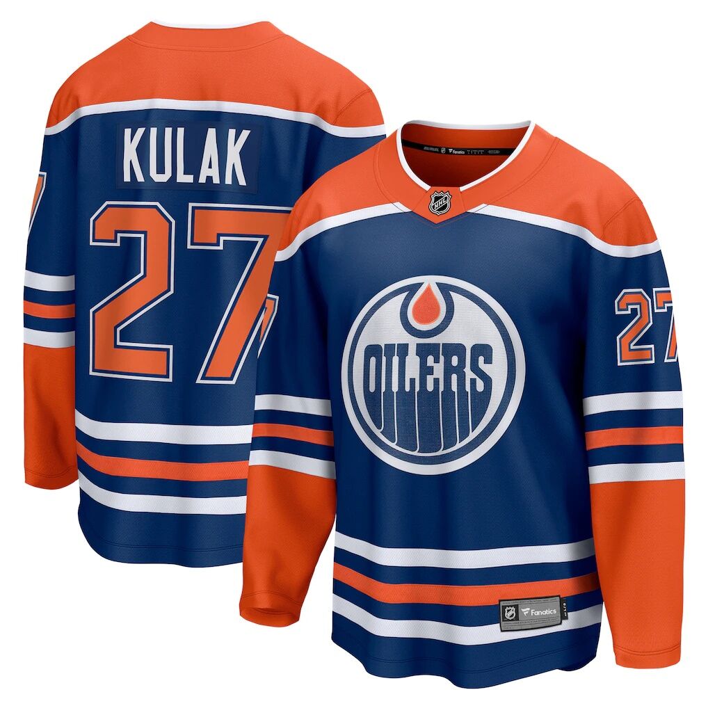 Brett Kulak Edmonton Oilers Fashion7 Home Breakaway Player Jersey - Royal