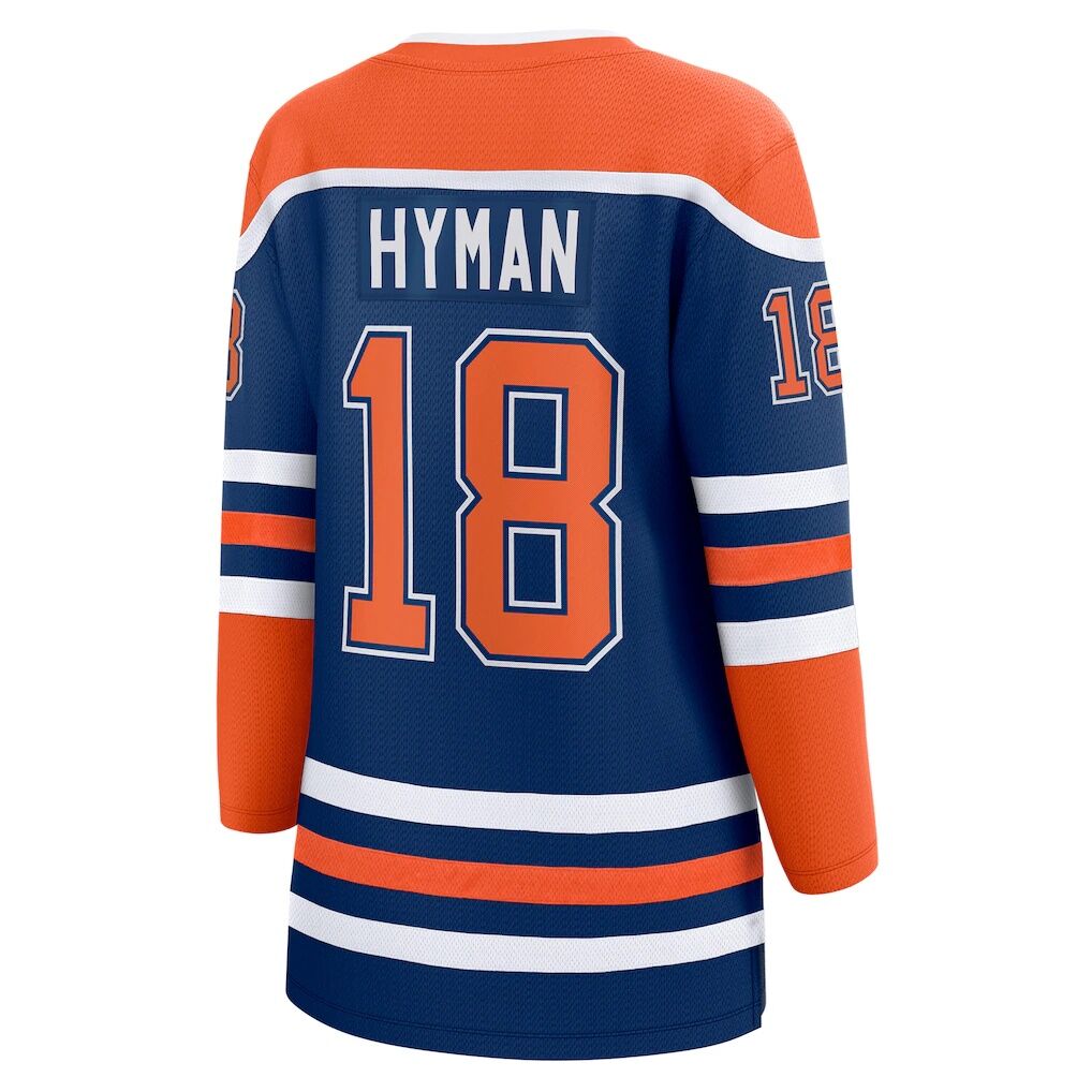 Zach Hyman Edmonton Oilers Fashion7 Women's Home Breakaway Player Jersey - Royal