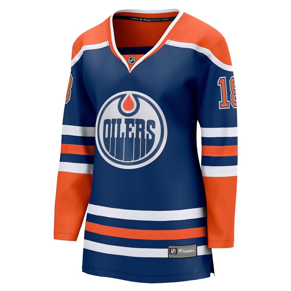 Zach Hyman Edmonton Oilers Fashion7 Women's Home Breakaway Player Jersey - Royal
