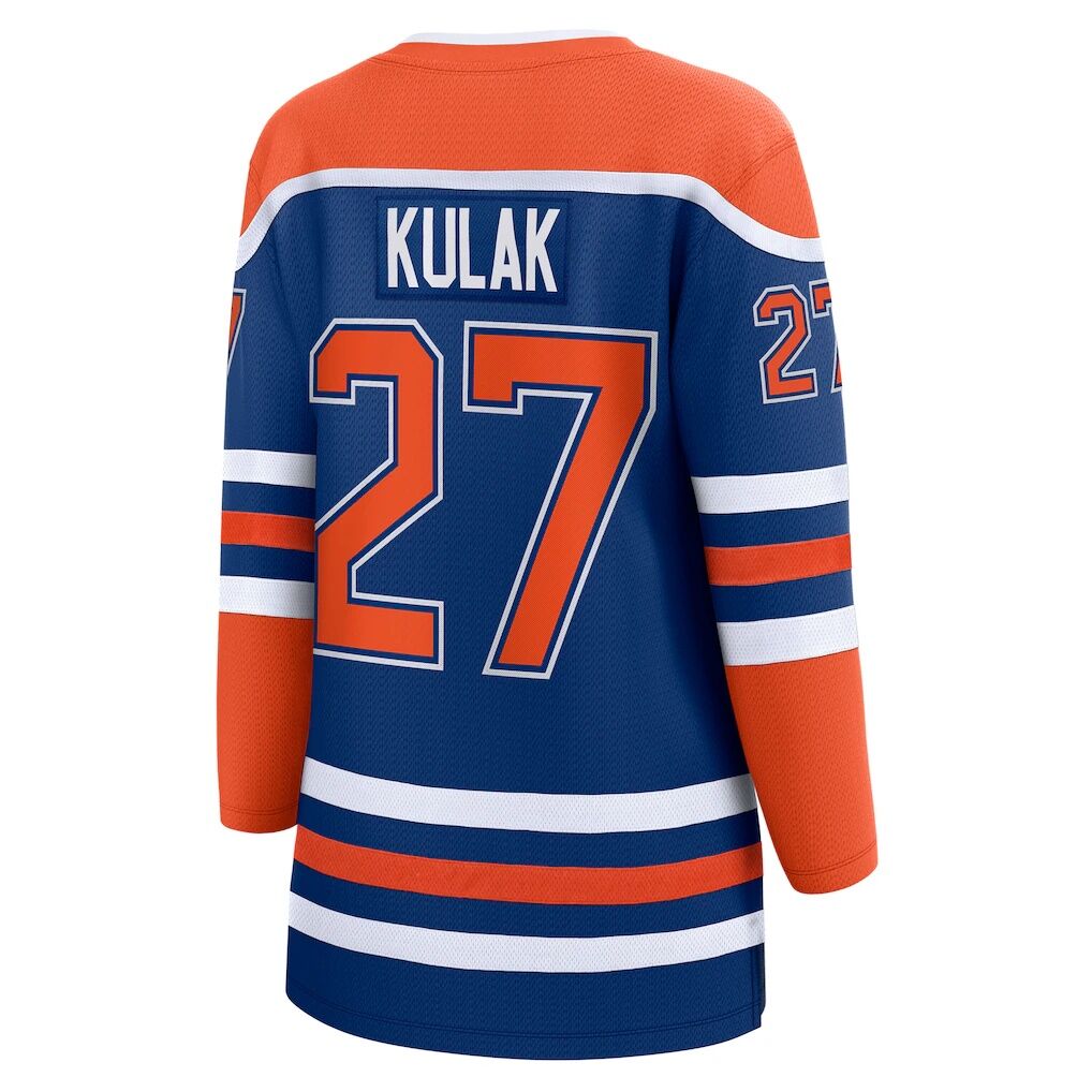 Brett Kulak Edmonton Oilers Fashion7 Women's Home Breakaway Player Jersey - Royal