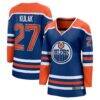 Brett Kulak Edmonton Oilers Fashion7 Women's Home Breakaway Player Jersey - - Front View