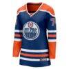 Stuart Skinner Edmonton Oilers Fashion7 Women's Home Breakaway Player Jersey - - Side View