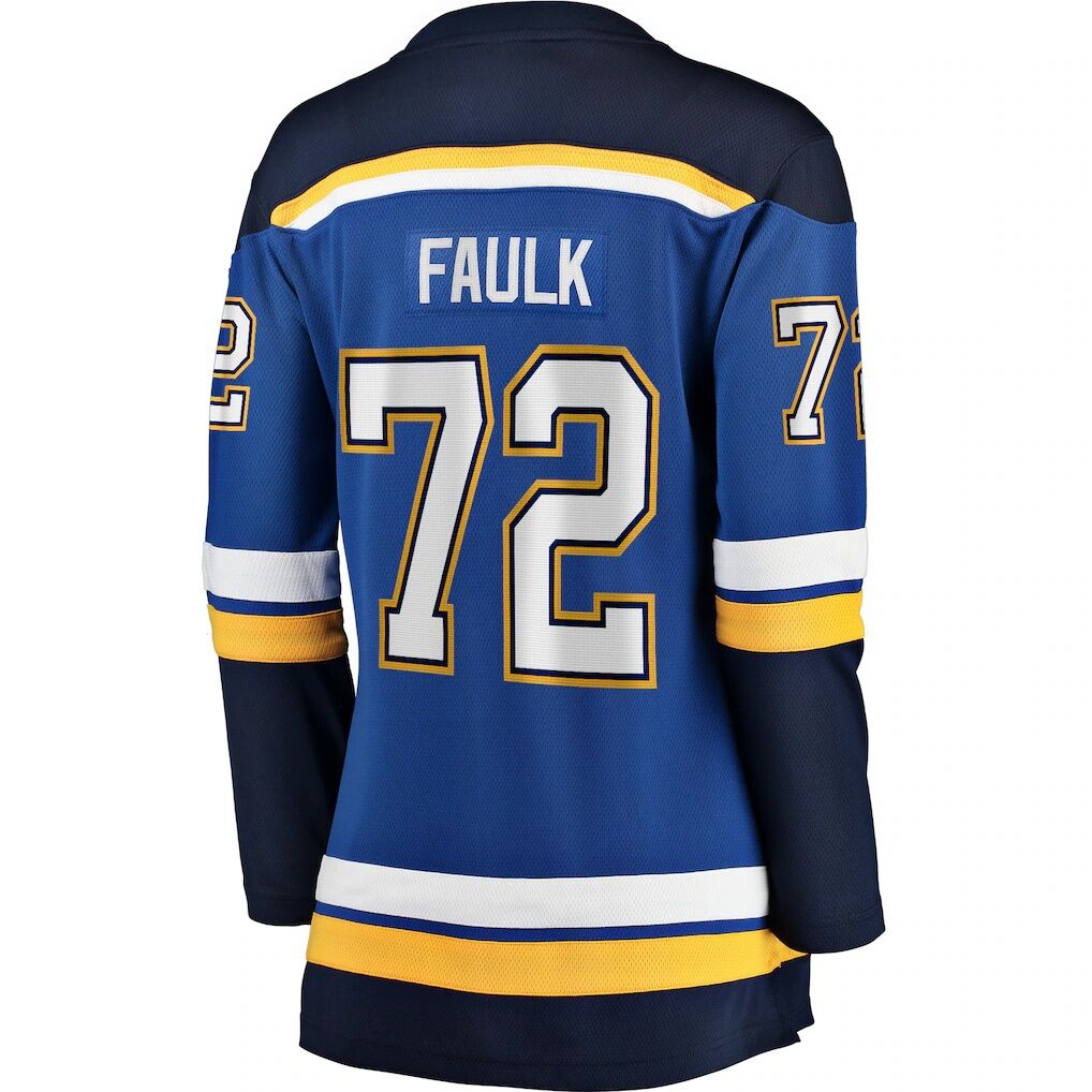 Justin Faulk St. Louis Blues Fashion7 Women's Home Breakaway Player Jersey