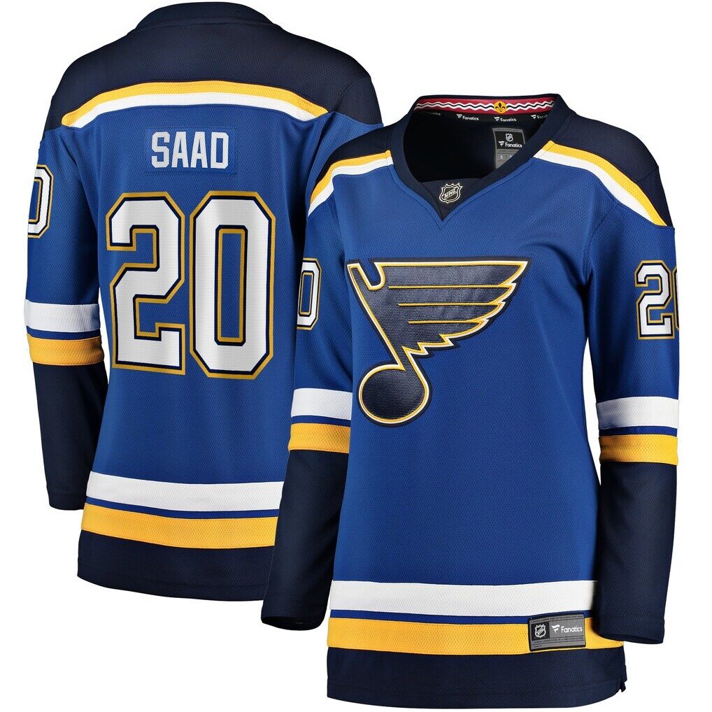 Brandon Saad St. Louis Blues Fashion7 Women's Home Breakaway Player Jersey