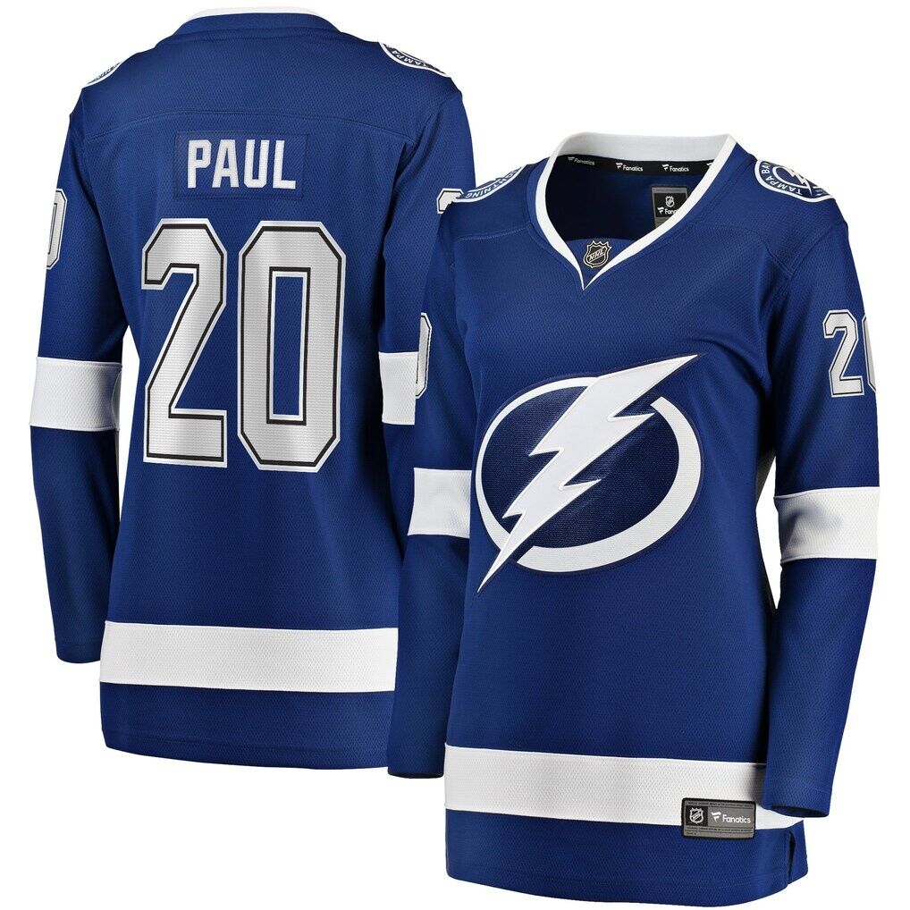 Nicholas Paul Tampa Bay Lightning Fashion7 Women's Home Breakaway Player Jersey