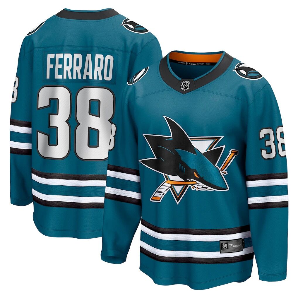 Mario Ferraro San Jose Sharks Fashion7 Home Breakaway Player Jersey