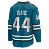 Marc-Edouard Vlasic San Jose Sharks Fashion7 Home Breakaway Player Jersey - Teal - Detail View