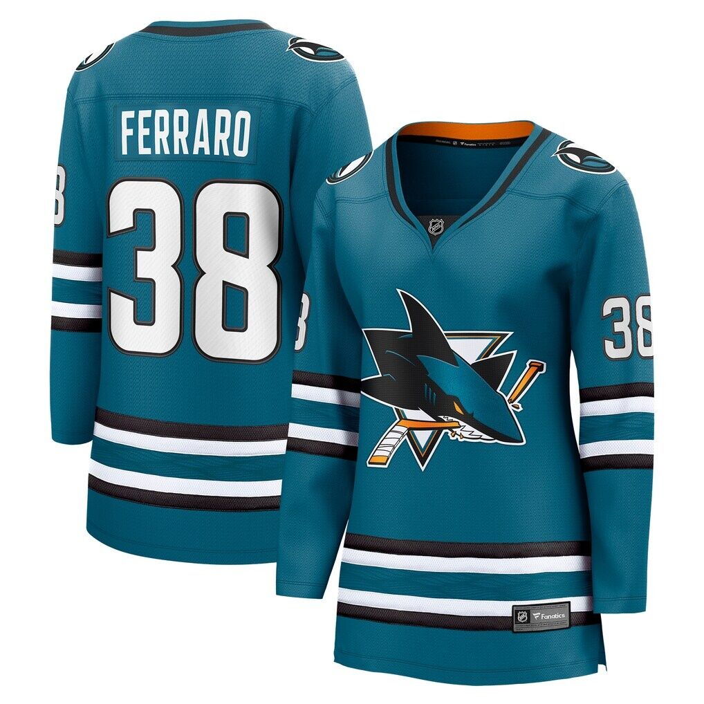 Mario Ferraro San Jose Sharks Fashion7 Women's Home Breakaway Player Jersey