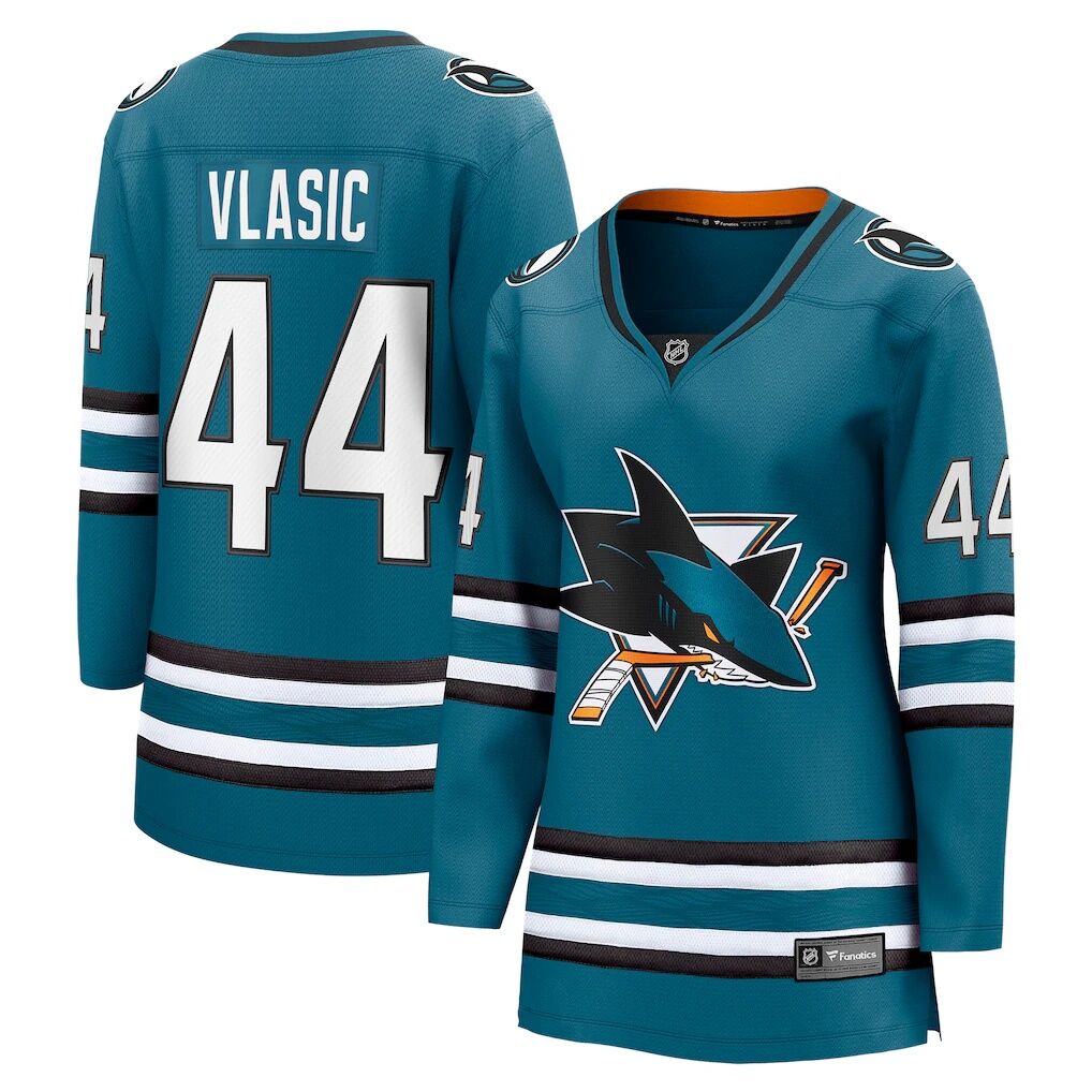 Marc-Edouard Vlasic San Jose Sharks Fashion7 Women's Home Breakaway Player Jersey