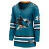 Marc-Edouard Vlasic San Jose Sharks Fashion7 Women's Home Breakaway Player Jersey - Teal - Side View
