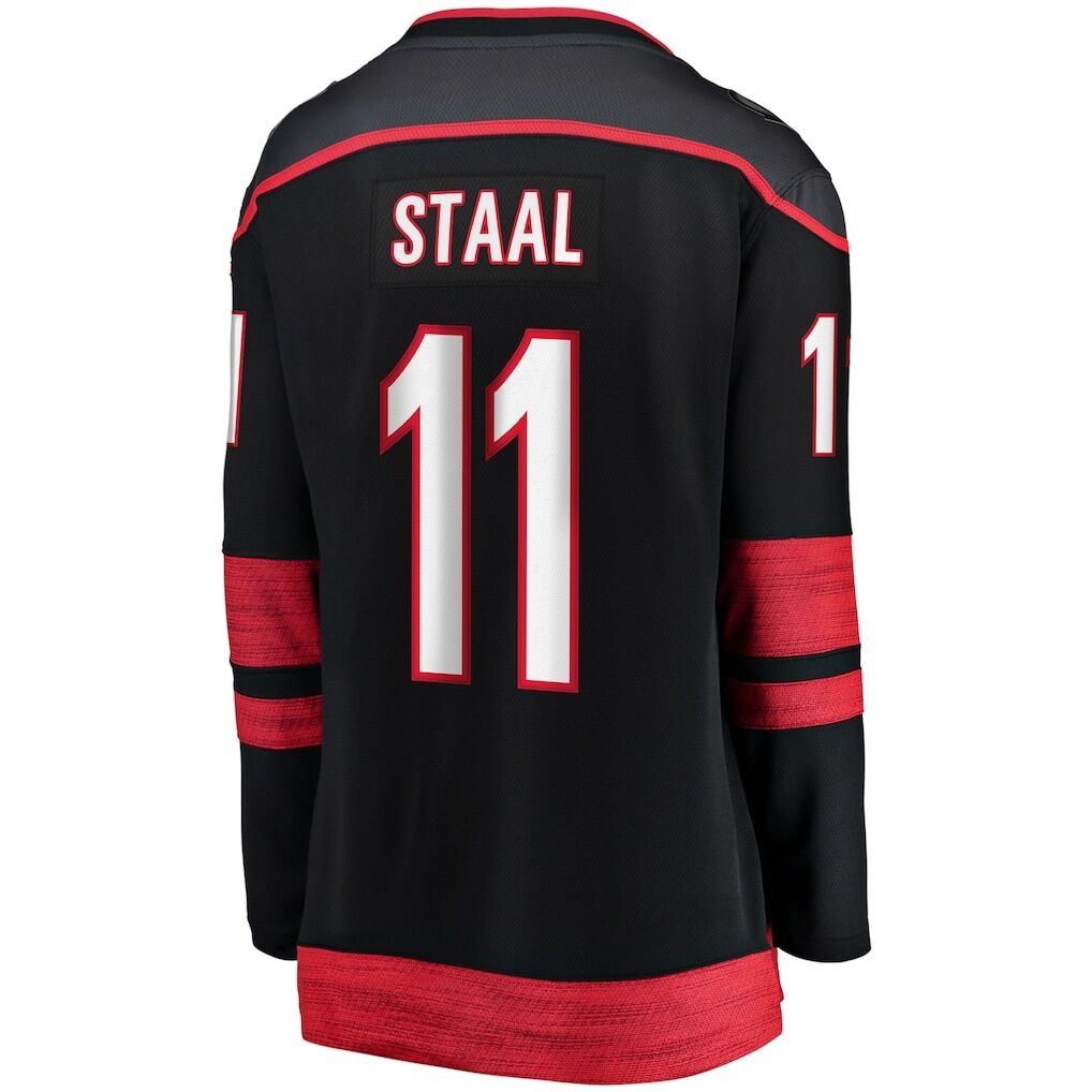Jordan Staal Carolina Hurricanes Fashion7 Women's Home Captain Patch Breakaway Player Jersey