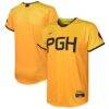 Pittsburgh Pirates Nike Youth City Connect Replica Jersey - Gold - Front View