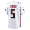 Drake London Atlanta Falcons Nike Away Game Player Jersey - White - Detail View