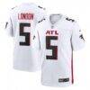 Drake London Atlanta Falcons Nike Away Game Player Jersey - White - Front View