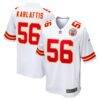 George Karlaftis Kansas City Chiefs Nike Away Game Player Jersey - White - Front View