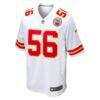 George Karlaftis Kansas City Chiefs Nike Away Game Player Jersey - White - Side View