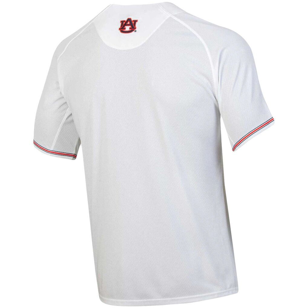 Auburn Tigers Under Armour Softball Button-Up V-Neck Jersey
