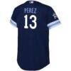 Salvador Perez Kansas City Royals Nike Toddler City Connect Replica Player Jersey - Navy - Detail View