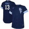Salvador Perez Kansas City Royals Nike Toddler City Connect Replica Player Jersey - Navy - Front View