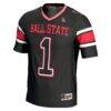 #1 Ball State Cardinals GameDay Greats Endzone Football Jersey - Black - Side View