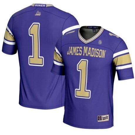 #1 James Madison Dukes GameDay Greats Endzone Football Jersey - Purple - Front View