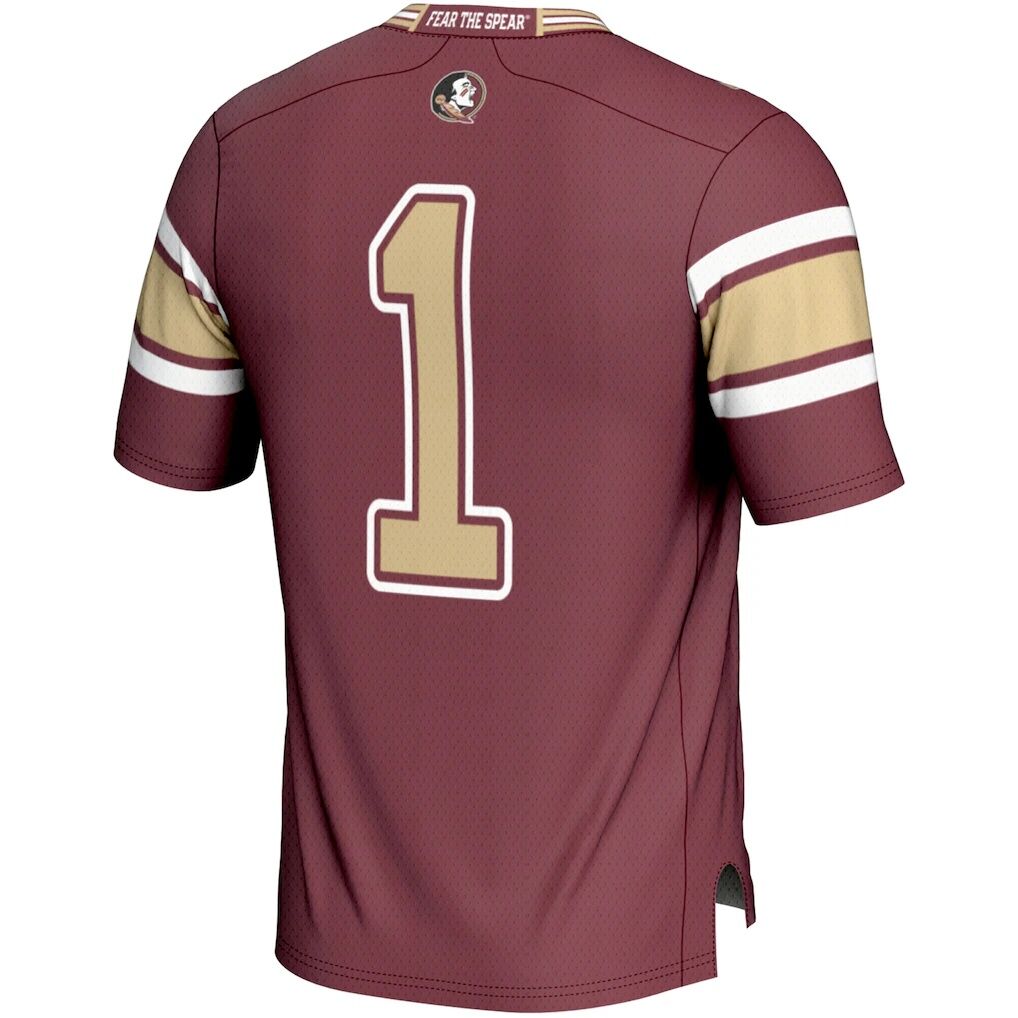 #1 Florida State Seminoles GameDay Greats Youth Endzone Football Jersey - Garnet