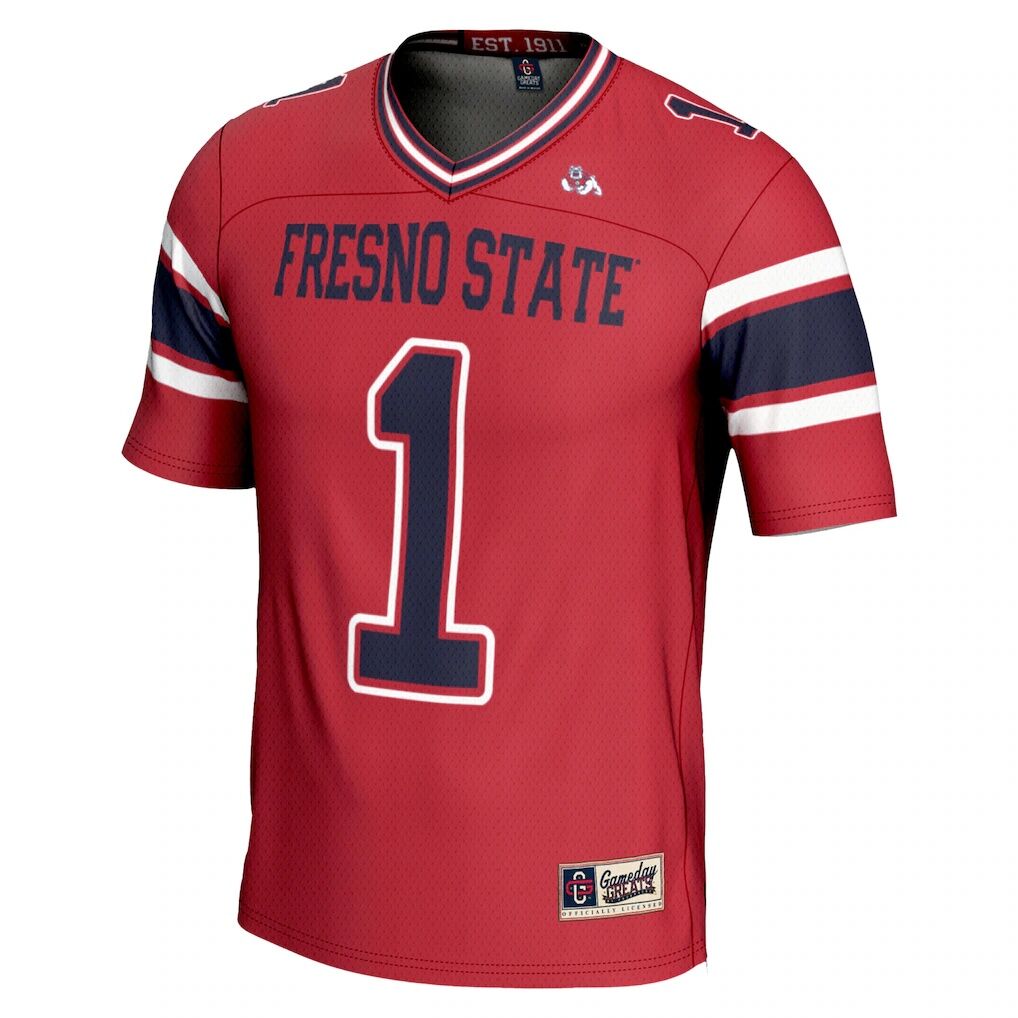 #1 Fresno State Bulldogs GameDay Greats Youth Endzone Football Jersey