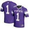 #1 Kansas State Wildcats GameDay Greats Youth Endzone Football Jersey - Purple - Front View
