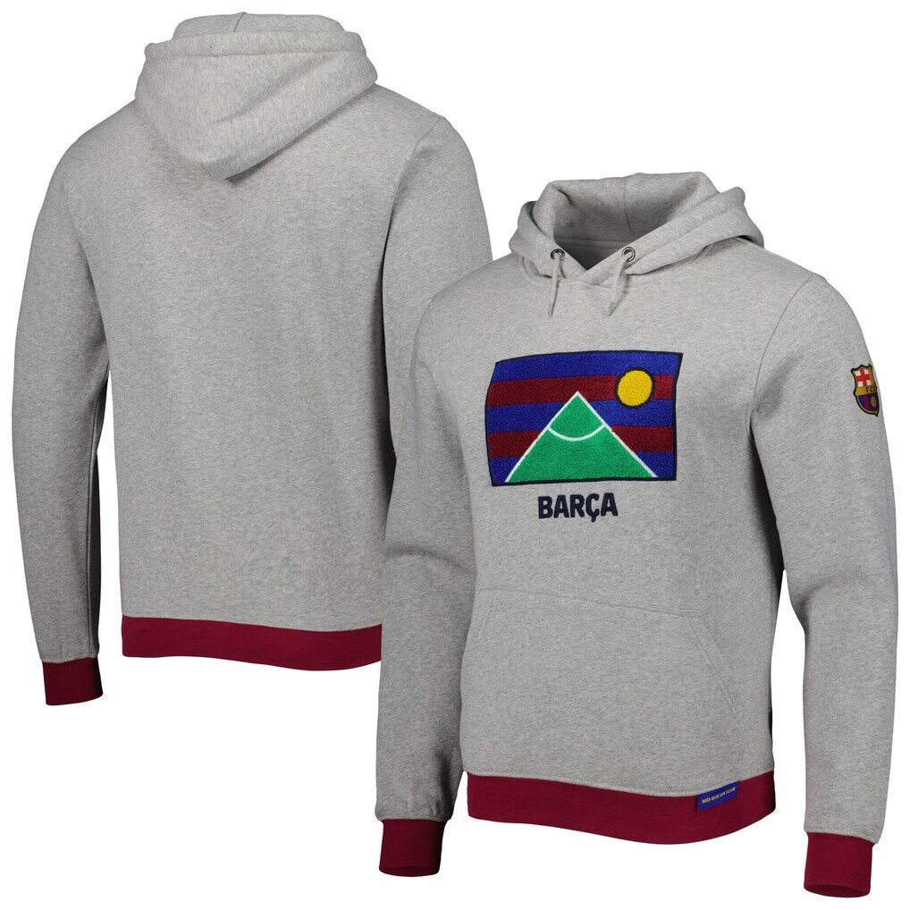 Barcelona Lifestyle Pullover Hoodie - Heather Gray