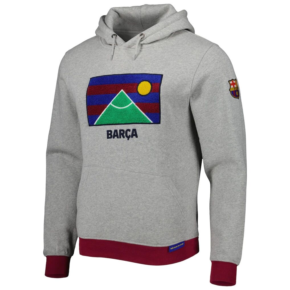 Barcelona Lifestyle Pullover Hoodie - Heather Gray
