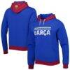 Barcelona Outdoor Pullover Hoodie - Blue - Front View
