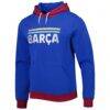 Barcelona Outdoor Pullover Hoodie - Blue - Side View