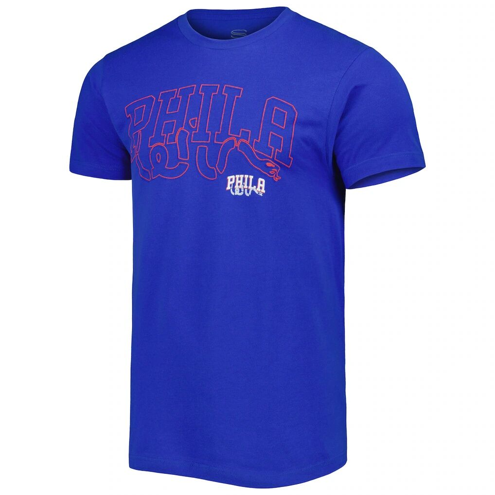 Philadelphia 76ers Stadium Essentials Unisex Element Logo Pop T-Shirt – Royal