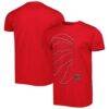 Toronto Raptors Stadium Essentials Unisex Element Logo Pop T-Shirt - Red - Front View