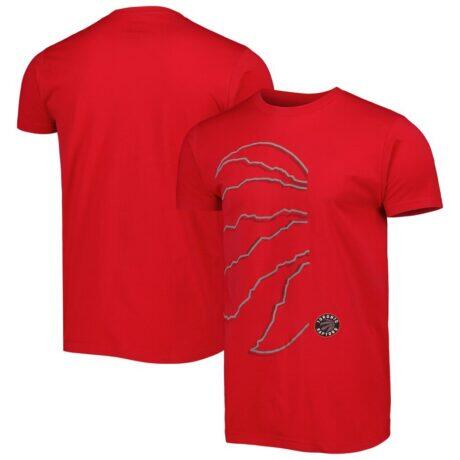 Toronto Raptors Stadium Essentials Unisex Element Logo Pop T-Shirt - Red - Front View