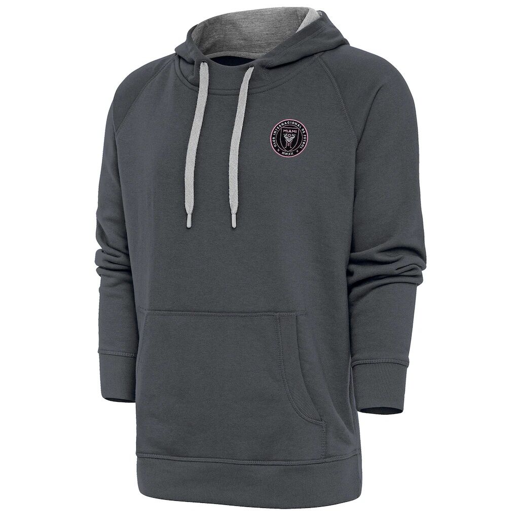 Inter Miami CF Antigua Logo Victory Pullover Hoodie