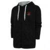 Houston Dynamo FC Antigua Logo Victory Full-Zip Hoodie - Black - Front View