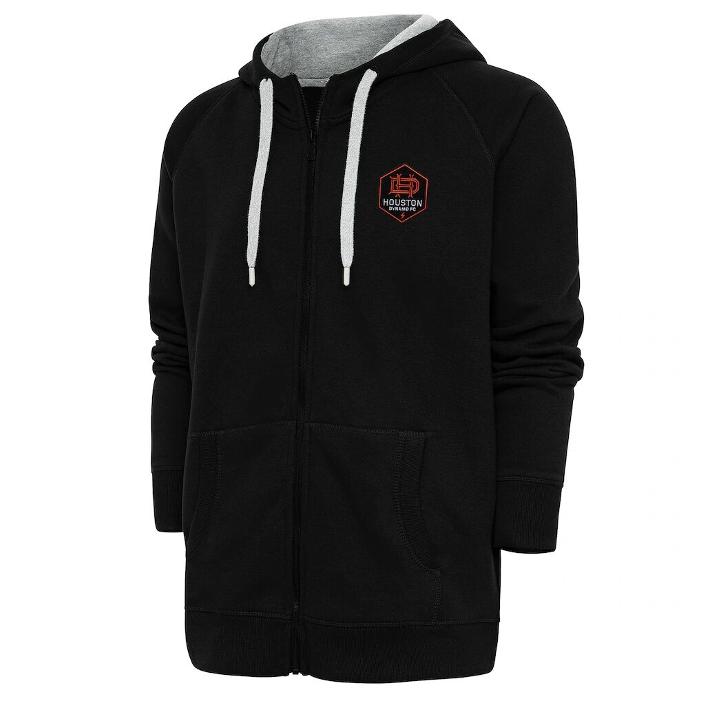 Houston Dynamo FC Antigua Logo Victory Full-Zip Hoodie