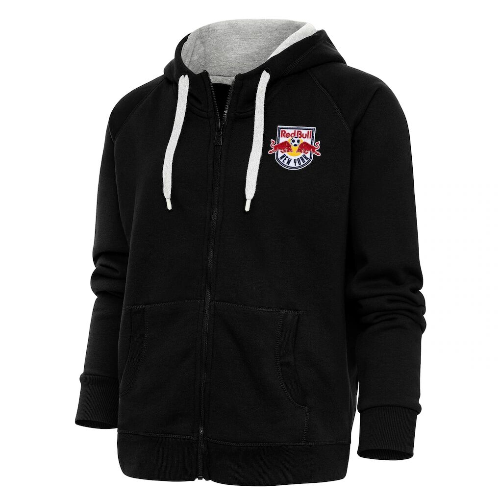 New York Red Bulls Antigua Women's Logo Victory Full-Zip Hoodie