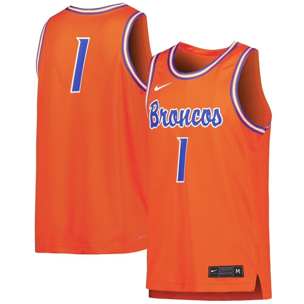#1 Boise State Broncos Nike Replica Basketball Jersey